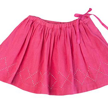 Egg by Susan Lazar Girl’s Gauze Skirt Magenta