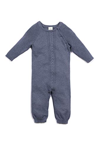 Egg by Susan Lazar Baby’s Quinn Cable Layette, Indigo