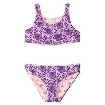 Egg by Susan Lazar Girls Erin Reversible 2Pc Bikini Set 2T- Purple