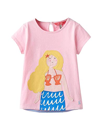 Joules Applique Jersey T-Shirt – Pink Mermaid