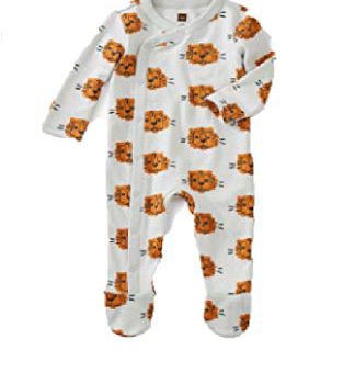 Tea Collection Footed Romper, Cuddly Cubs Design