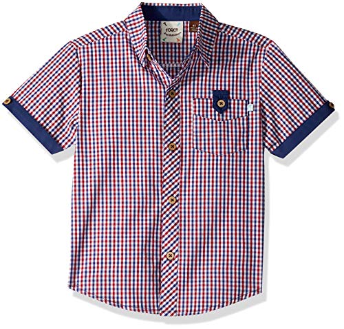 Fore!! Axel & Hudson Boys’ Checked Shirt, Red, 4T