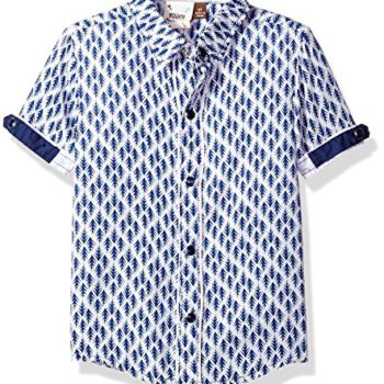 Fore!! Axel & Hudson Boys’ Arrow Print Shirt, Navy, 3T
