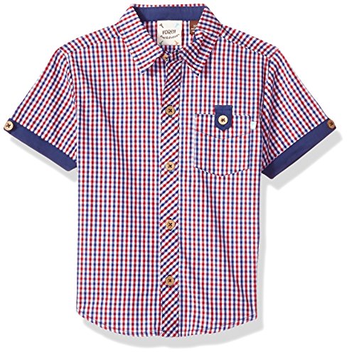 Fore!! Axel & Hudson Boys’ Checked Shirt, Red, 3T