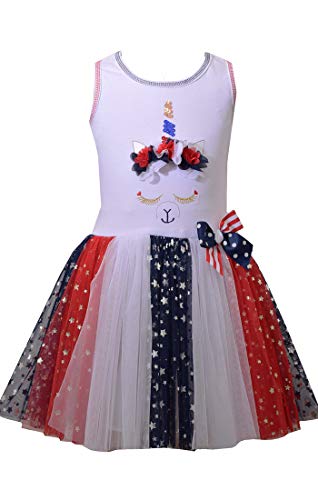 Bonnie Jean Girl’s 4th of July Dress – Unicorn Americana Dress