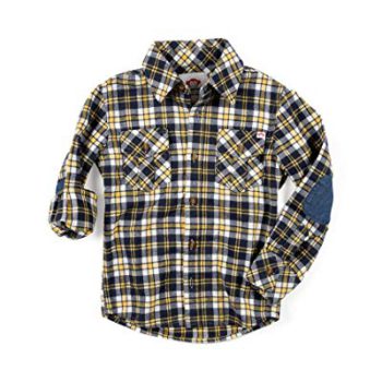 Appaman Kids Baby Boy’s Extra Soft Flannel Shirt with Elbow Detail (Toddler/Little Kids/Big Kids)