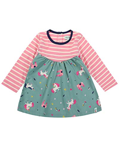 Lilly and Sid Girls Mix Fabric Dress, 18-24M
