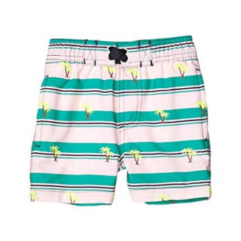 Shade Critters Child Boy’s Embroidered Palms Swim Trunks (Toddler/Toddler)