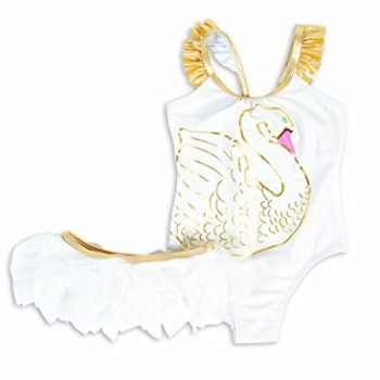 Shade Critters Little Women Swan Princess One Piece with Skirt SS024 6-12 / White