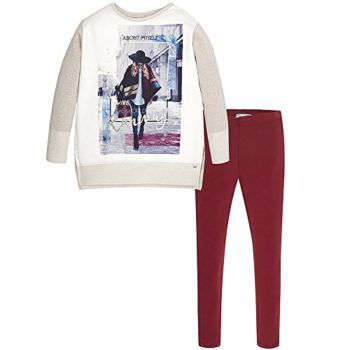 Mayoral Bordeaux The World is My Runway 2 Piece Outfit