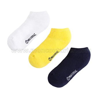 Mayoral Boy’s 3-pair Shorts Socks Set Yellow/White/Black, Sizes 2-8