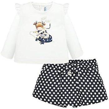 Mayoral – Jacquard Bermuda Shorts Set for Child-Ladies – 2209, Navy