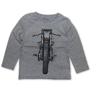 Mayoral Boy’s T-shirt with Bike Automotive Print, Gray