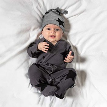 NUNUNU Unisex Star Child HAT for Newborns and Toddler Infants – Delicate Knotted Cotton Cap