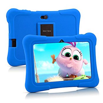 Pritom 7 inch Children Pill, Quad Core Android,1GB RAM+16GB ROM, WiFi,Bluetooth,Twin Digital camera, Educationl,Video games,Parental Management,Children Software program Pre-Put in with Children-Pill Case (Darkish Blue)