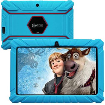 Contixo 7 Inch Children Studying Android Pill Parental Management 16GB for House College Training – Google Licensed Pre-Loaded Youngsters Instructional Apps – Baby Proof Case – Nice Present for Toddlers (Blue)