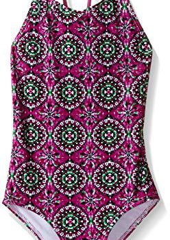 Kanu Surf Ladies’ Jasmine Seaside Sport Halter One Piece Swimsuit