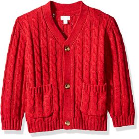 Gymboree Boys’ Large Lengthy Sleeve Scarf Collar Cardigan