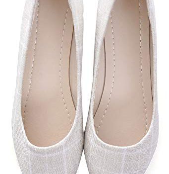 SAILING LU Plaid Footwear Ladies’s Low Wedge Consolation Flats Footwear for Work