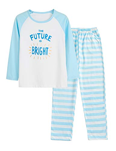 Large Women Pajamas Dimension 6-16 Pants & Lengthy Sleeve Jammies Glitter Coronary heart & Stripe Tween/Teenagers Fall Garments Set