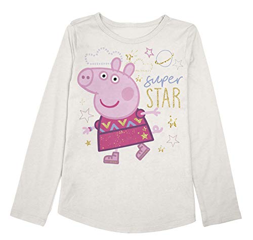 Leaping Beans Toddler Ladies 2T-5T Peppa Tremendous Star Graphic Tee