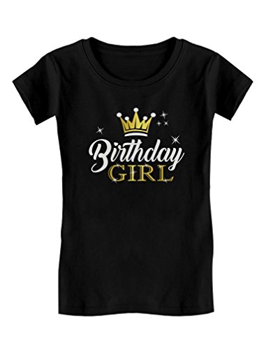 Birthday Lady Get together Shirt Princess Crown Ladies Fitted T-Shirt