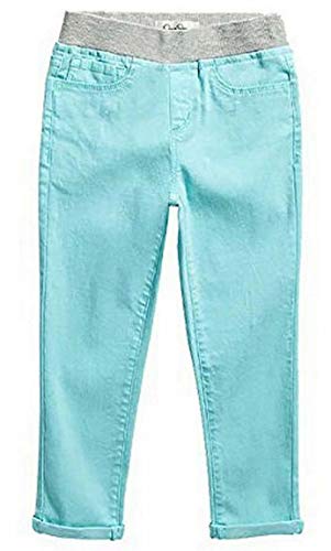 Jessica Simpson Lacie Huge Women’ Rolled Crop Pulled on Leggings Stretch Denim Pants (Aqua Sky, 6)